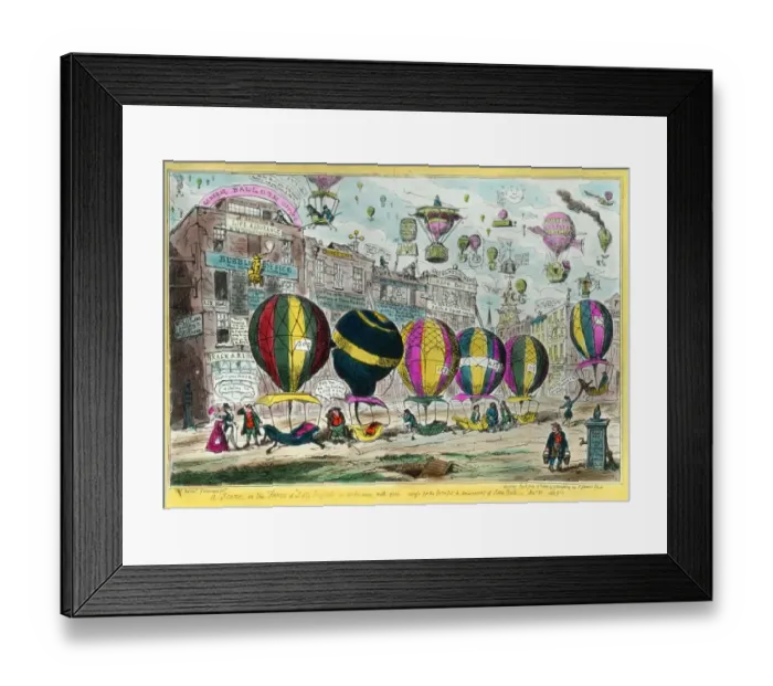 Framed Print : Cruikshank Aerial Taxis Framed Print : Cruikshank Aerial Taxis
