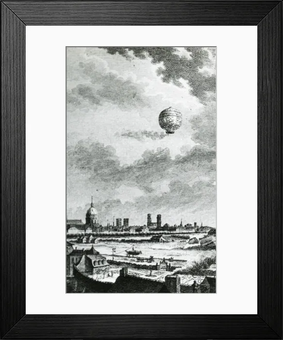 Framed Print : First aerial voyage, de Rozier Framed Print : First aerial voyage, de Rozier