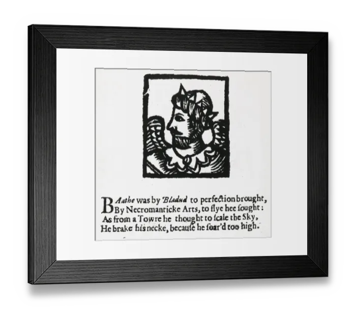 Framed Print : The Legendary King Bladud Framed Print : The Legendary King Bladud