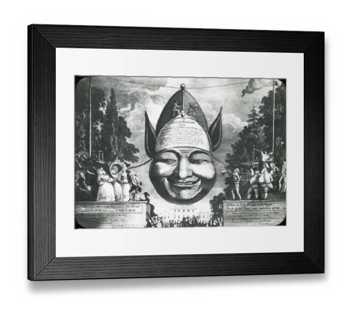 Framed Print : Caricature of Keegans English Balloon Framed Print : Caricature of Keegans English Balloon
