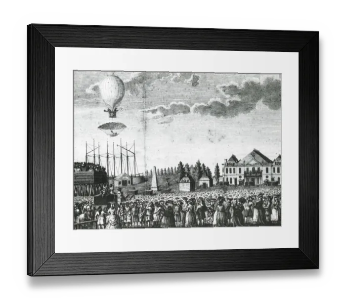 Framed Print : Arnolds Balloon & Parachute, St Georges Fields, Southwark