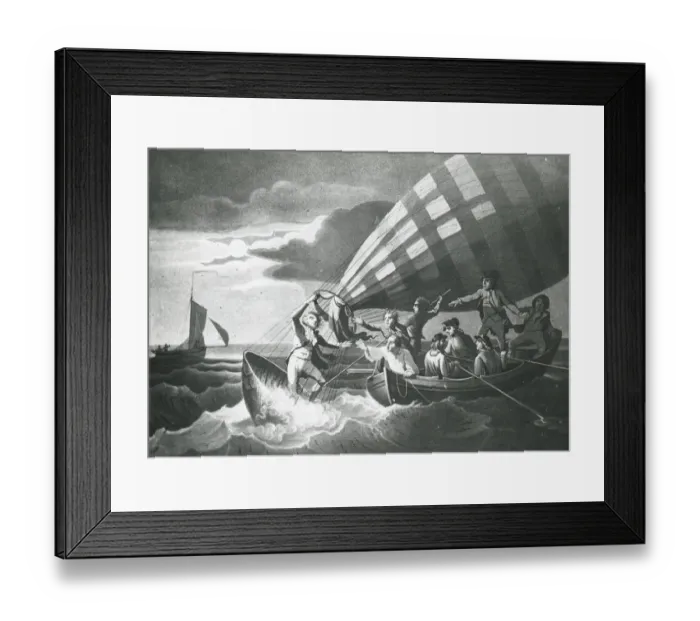 Framed Print : The rescue of Major Money off Yarmouth, July 22, 1785 Framed Print : The rescue of Major Money off Yarmouth, July 22, 1785