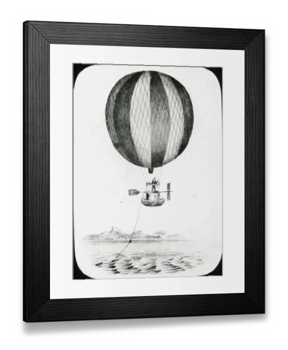 Framed Print : Greens proposed Atlantic balloon, 1840 Framed Print : Greens proposed Atlantic balloon, 1840