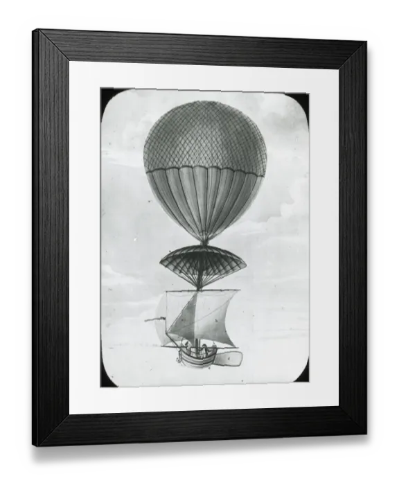 Framed Print : Martyns Aerostatic Globe design, 1783