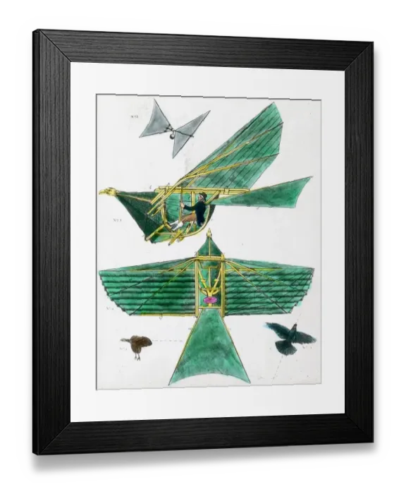 Framed Print : Frontispiece to the First edition of Walkers Art of Flying Framed Print : Frontispiece to the First edition of Walkers Art of Flying