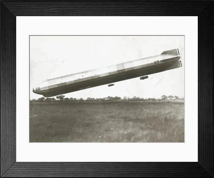Framed Print : R. 23 side view, at angle almost touching ground Framed Print : R. 23 side view, at angle almost touching ground