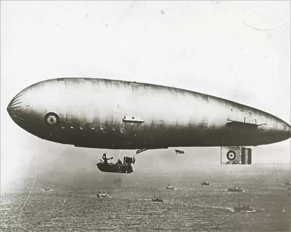 SS. Z type airship on convoy