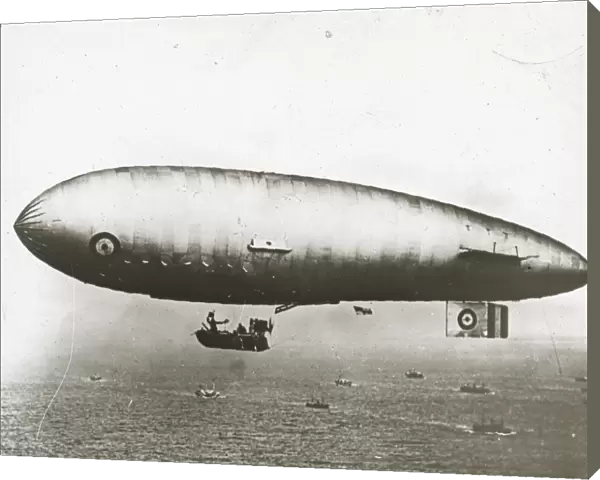 SS. Z type airship on convoy