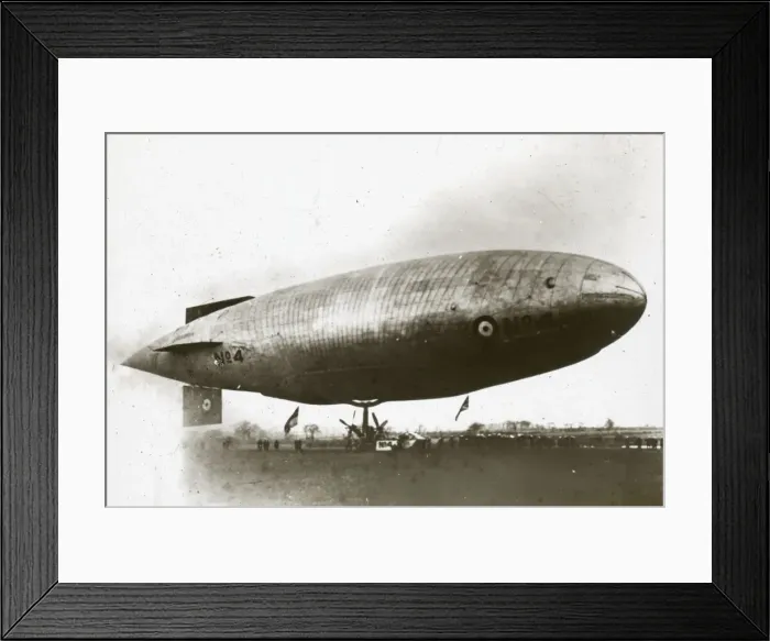 Framed Print : Naval Airship No. 4. on ground Framed Print : Naval Airship No. 4. on ground