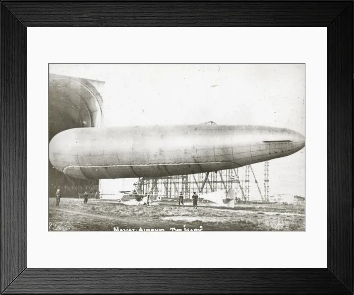 Framed Print : Naval Airship No. 2 entering shed Framed Print : Naval Airship No. 2 entering shed