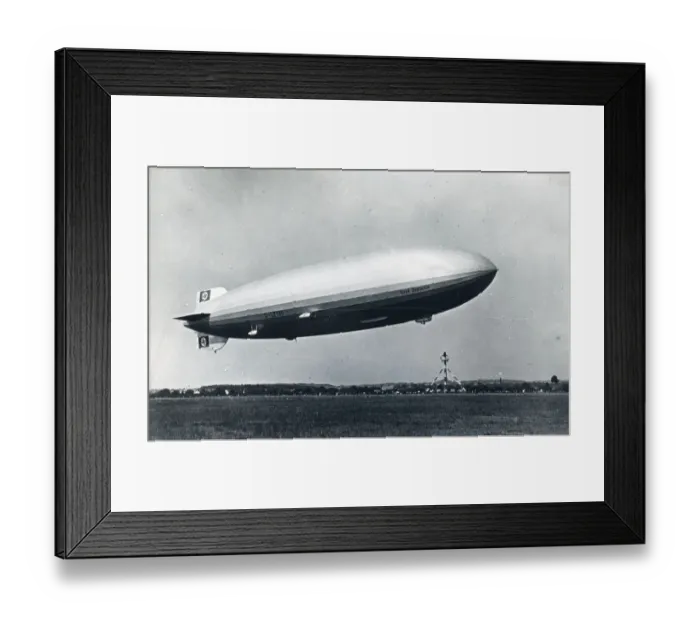 Framed Print : Graf Zeppelin II (LZ-130), side view taking off Framed Print : Graf Zeppelin II (LZ-130), side view taking off