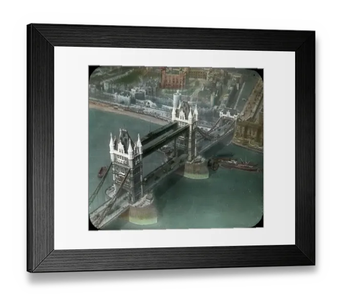Framed Print : Aerial view of Tower Bridge Framed Print : Aerial view of Tower Bridge