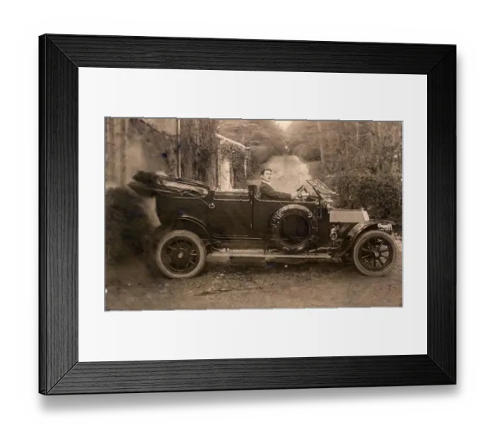 Framed Print : 1911 Bedford Buick Landaulette Vintage Car Framed Print : 1911 Bedford Buick Landaulette Vintage Car