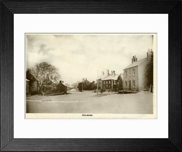 Framed Print : Village in Snow Framed Print : Village in Snow