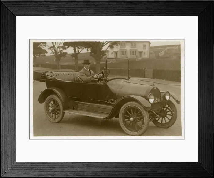 Framed Print : Overland Vintage Car Framed Print : Overland Vintage Car