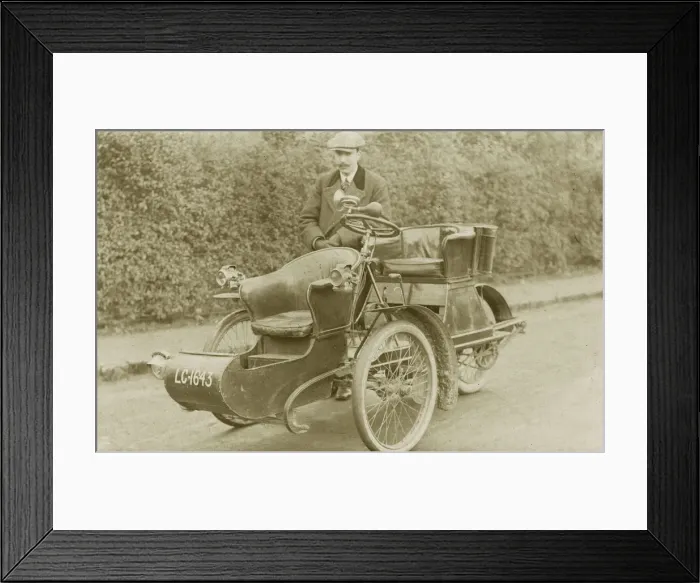 Framed Print : Singer Vintage Tricar Framed Print : Singer Vintage Tricar