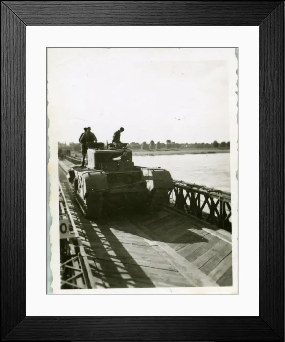 Framed Print : British Army Royal Engineers building The Freeman Bridge Framed Print : British Army Royal Engineers building The Freeman Bridge