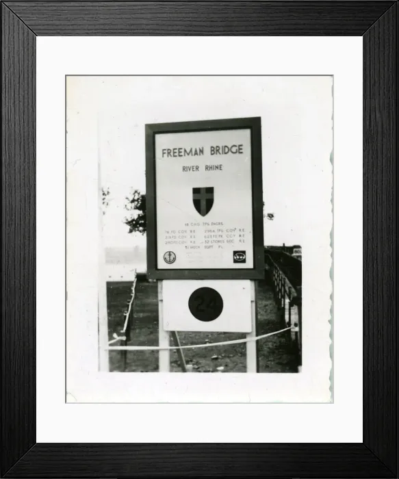 Framed Print : British Army Royal Engineers building The Freeman Bridge Framed Print : British Army Royal Engineers building The Freeman Bridge