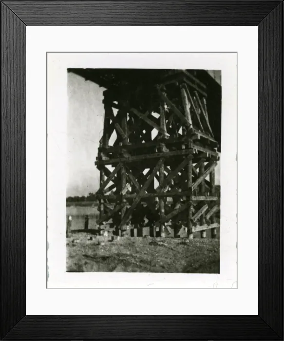 Framed Print : British Army Royal Engineers building The Freeman Bridge Framed Print : British Army Royal Engineers building The Freeman Bridge