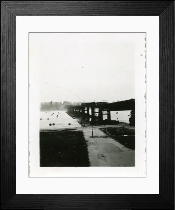 Framed Print : British Army Royal Engineers building The Freeman Bridge Framed Print : British Army Royal Engineers building The Freeman Bridge