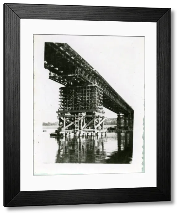 Framed Print : British Army Royal Engineers building The Freeman Bridge Framed Print : British Army Royal Engineers building The Freeman Bridge