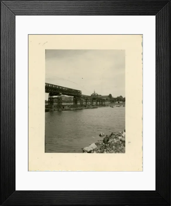 Framed Print : British Army Royal Engineers building The Freeman Bridge Framed Print : British Army Royal Engineers building The Freeman Bridge