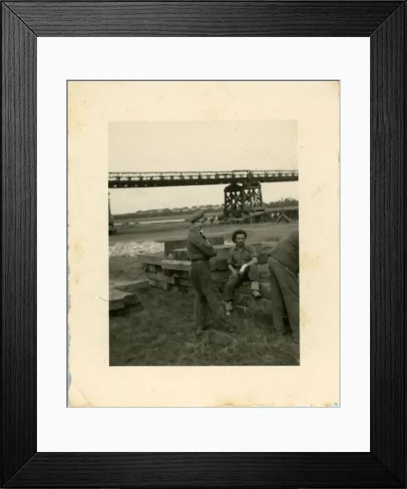 Framed Print : British Army Royal Engineers building The Freeman Bridge Framed Print : British Army Royal Engineers building The Freeman Bridge