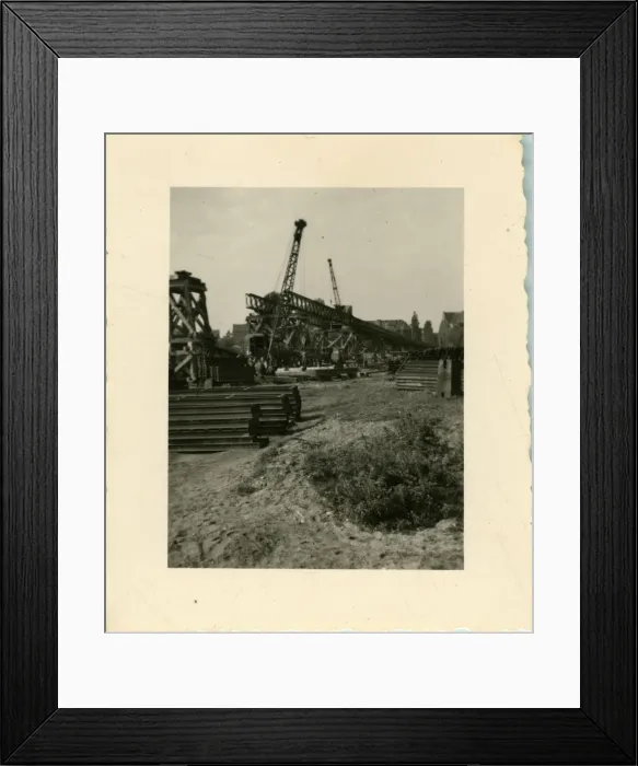 Framed Print : British Army Royal Engineers building The Freeman Bridge Framed Print : British Army Royal Engineers building The Freeman Bridge