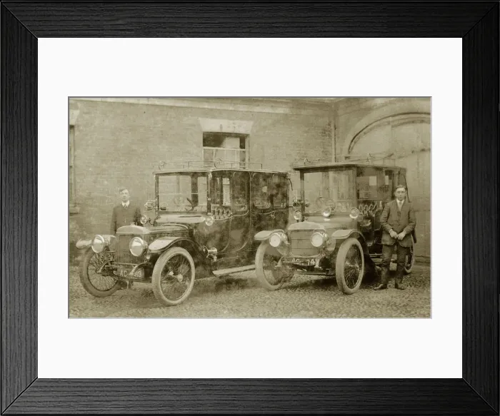Framed Print : Two Daimler Vintage Cars Framed Print : Two Daimler Vintage Cars