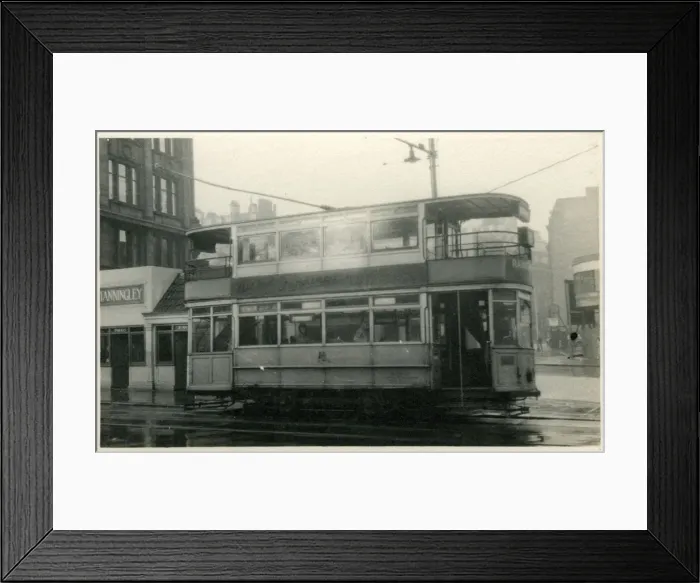 Framed Print : Tram in City Centre Framed Print : Tram in City Centre