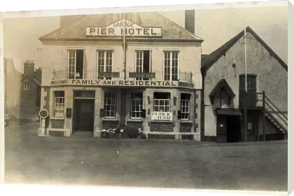 The Pier Hotel (Showing a Bull-nosed Morris Vintage Car)