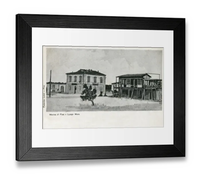 Framed Print : Marina di Pisa, Italy - Lungomare. Date: 1904 Framed Print : Marina di Pisa, Italy - Lungomare. Date: 1904