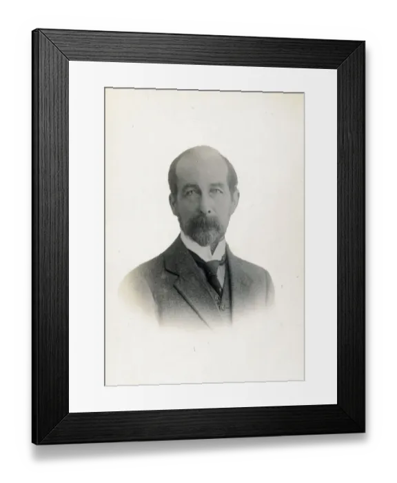 Framed Print : Portrait of a serious middle age British man Framed Print : Portrait of a serious middle age British man