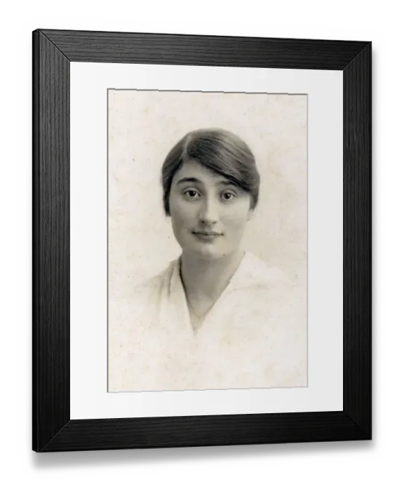 Framed Print : Studio portrait photograph of a young woman Framed Print : Studio portrait photograph of a young woman