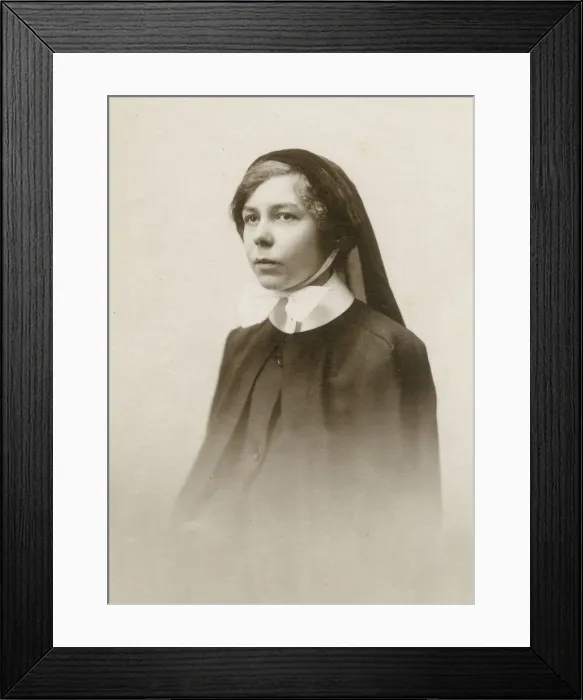 Framed Print : A young nurse in her uniform - North East England Framed Print : A young nurse in her uniform - North East England