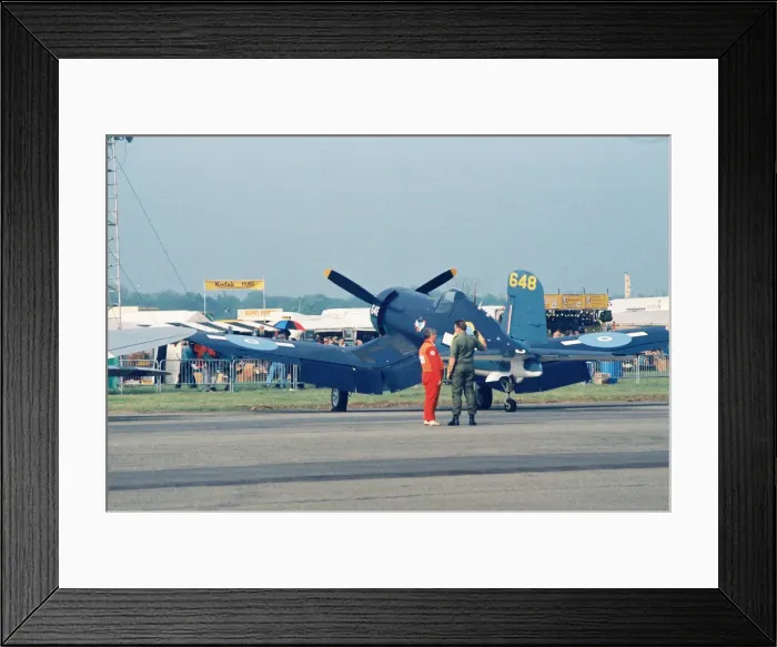 Framed Print : Corsair at North Weald Framed Print : Corsair at North Weald