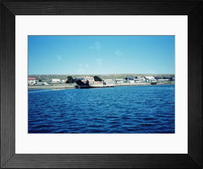 Framed Print : Hulk at Stanley harbour Framed Print : Hulk at Stanley harbour