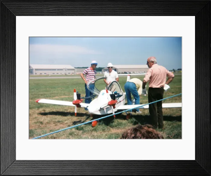 Framed Print : Colomban Cri-Cri at Fairford 1985 Framed Print : Colomban Cri-Cri at Fairford 1985