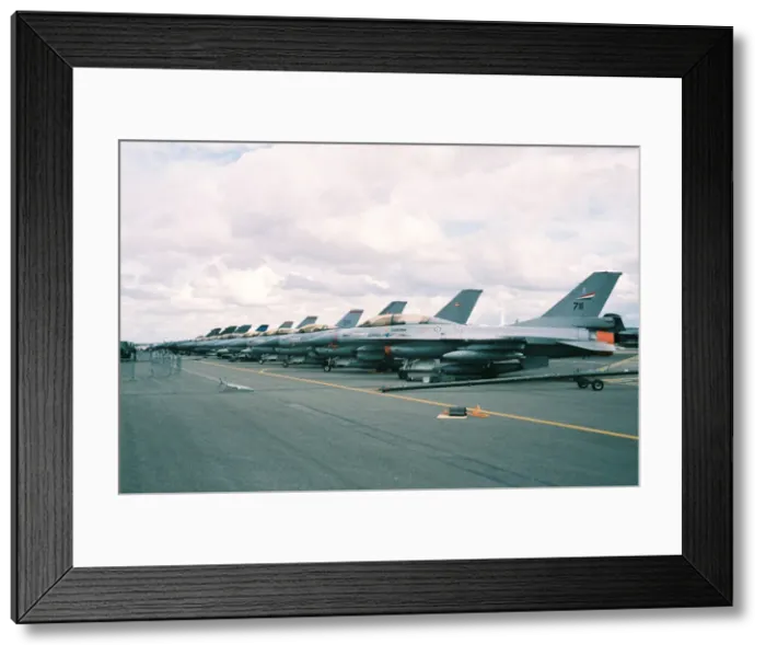 Framed Print : F-16s and Tornados at Fairford Framed Print : F-16s and Tornados at Fairford