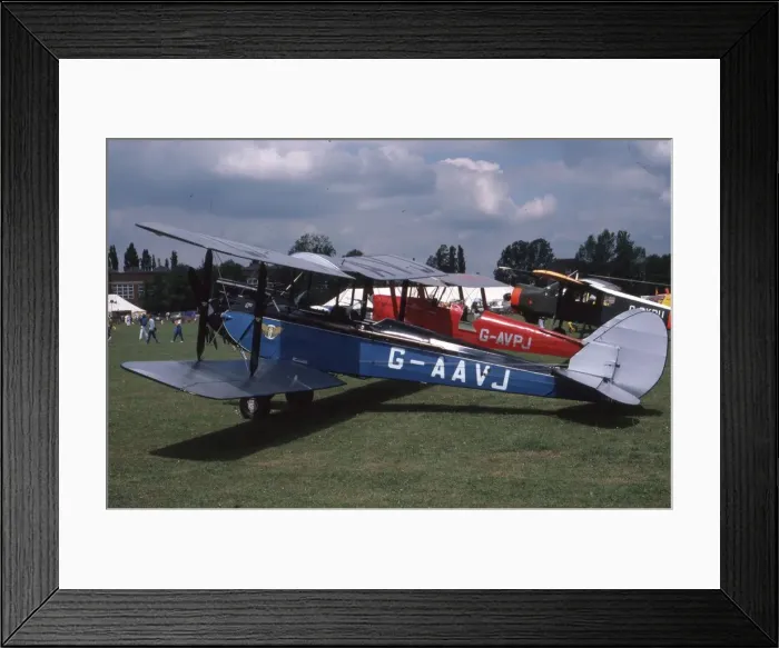 Framed Print : DH. 60G Moth - G-aVJ - Cranfield Framed Print : DH. 60G Moth - G-aVJ - Cranfield