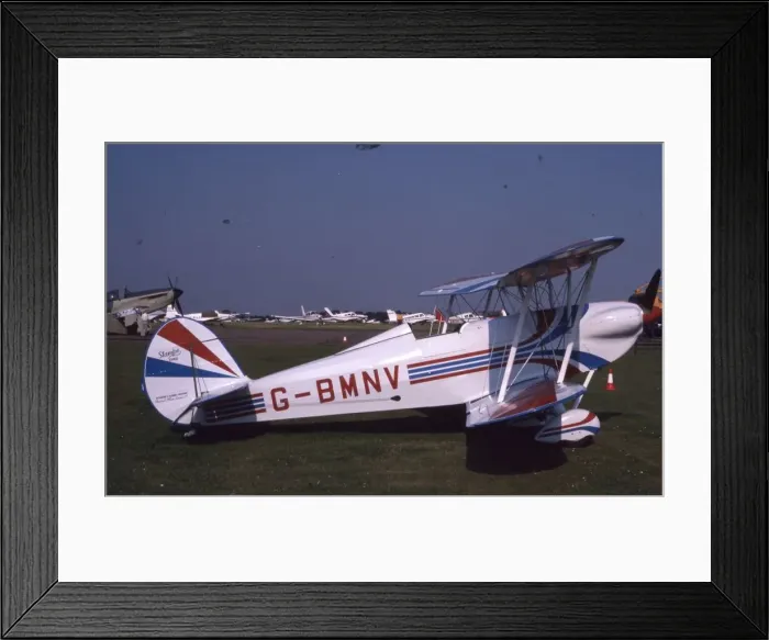 Framed Print : Stampe SV. 4C - G-BMNV - Cranfield Framed Print : Stampe SV. 4C - G-BMNV - Cranfield