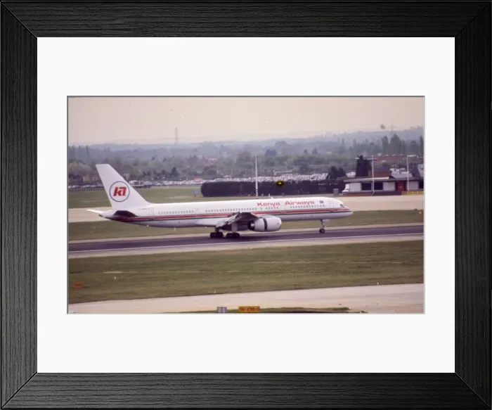 Framed Print : Kenya Airways B757 Framed Print : Kenya Airways B757