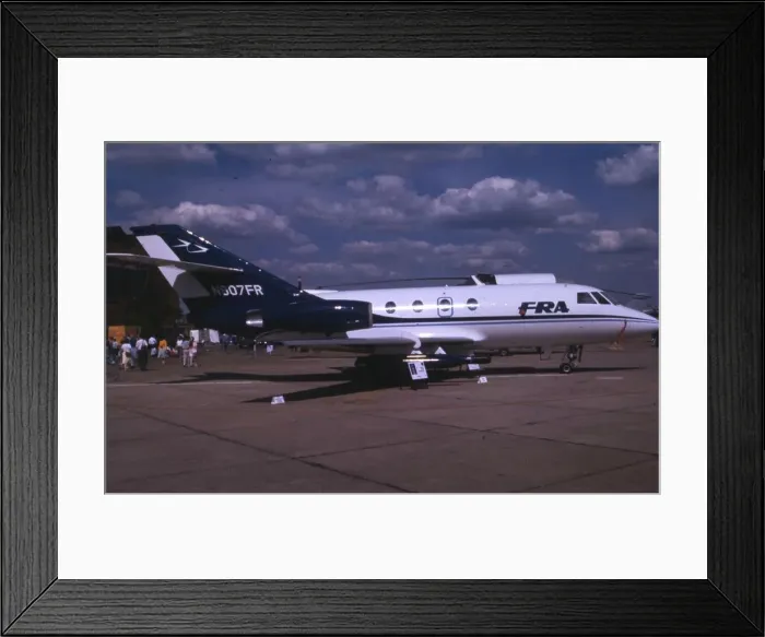 Framed Print : FRA Falcon 20 - N907FR Framed Print : FRA Falcon 20 - N907FR