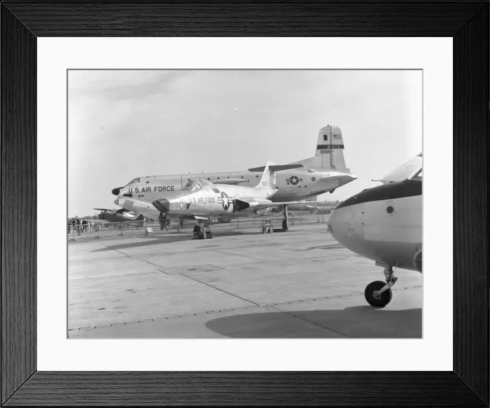 Framed Print : USAF RF-101C and C-124A Framed Print : USAF RF-101C and C-124A