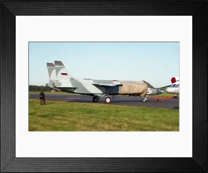 Framed Print : Farnborough 92 - Yak-141 - White 141 Framed Print : Farnborough 92 - Yak-141 - White 141