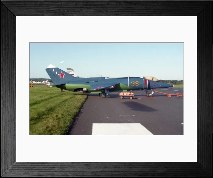 Framed Print : Farnborough 92 - Yak-38M - Yellow 38 Framed Print : Farnborough 92 - Yak-38M - Yellow 38