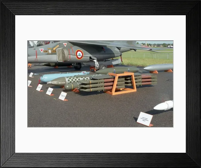 Framed Print : Farnborough 92 – Alpha-Jet weapons Framed Print : Farnborough 92 – Alpha-Jet weapons