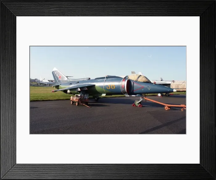 Framed Print : Farnborough 92 - Yak-38M - Yellow 38 Framed Print : Farnborough 92 - Yak-38M - Yellow 38
