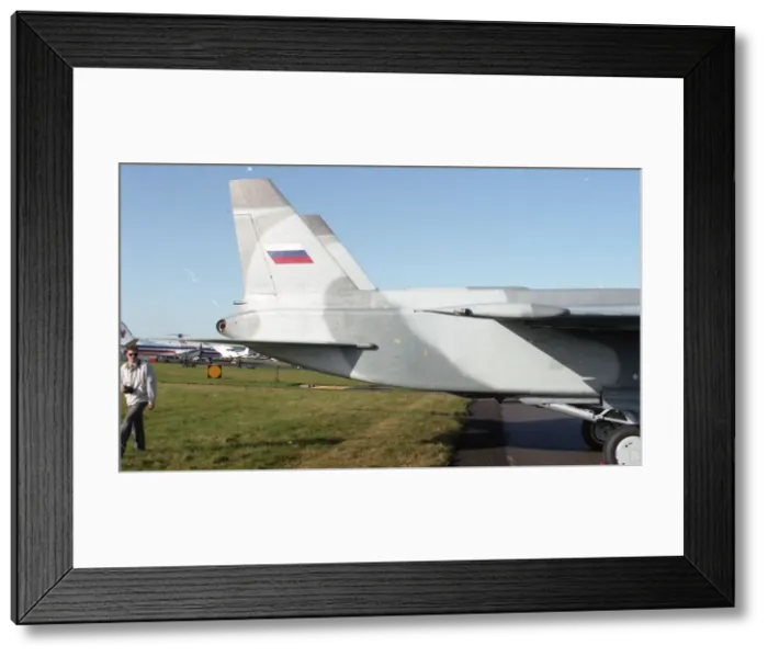 Framed Print : Farnborough 92 - Yak-141 - White 141 Framed Print : Farnborough 92 - Yak-141 - White 141