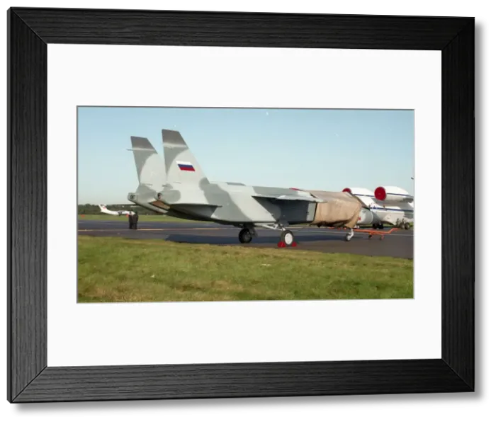 Framed Print : Farnborough 92 - Yak-141 - White 141 Framed Print : Farnborough 92 - Yak-141 - White 141